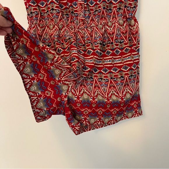 Speed Control Romper Pockets Button Stretch Waist Sz M - Picture 6 of 10